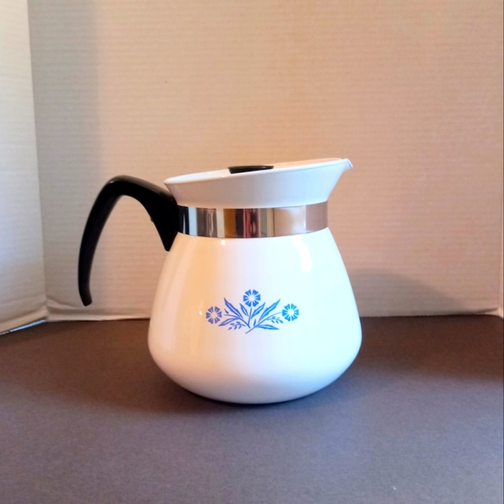 Teapot 2 qt vintage corningware blue cornflower - Picture 1 of 8